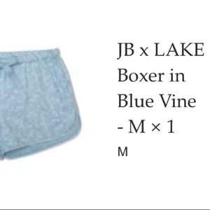 Julia Berolzheimer x Lake poplin pajama shorts size M